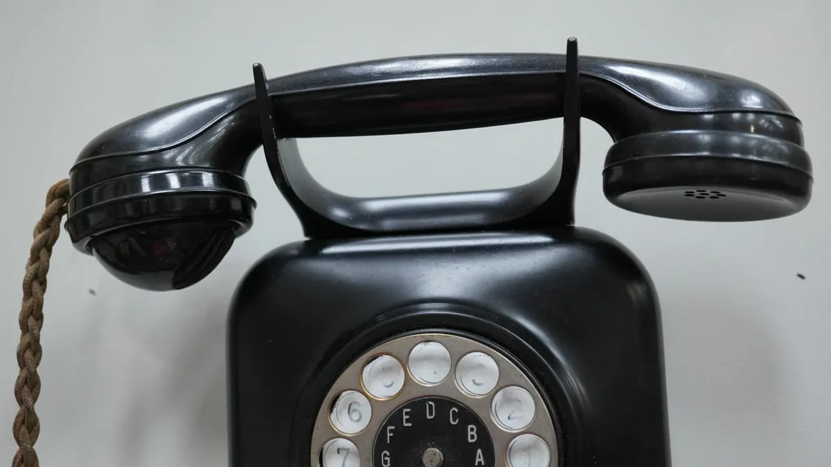 Vintage Rotary Dial Wall Telephone - Image 3