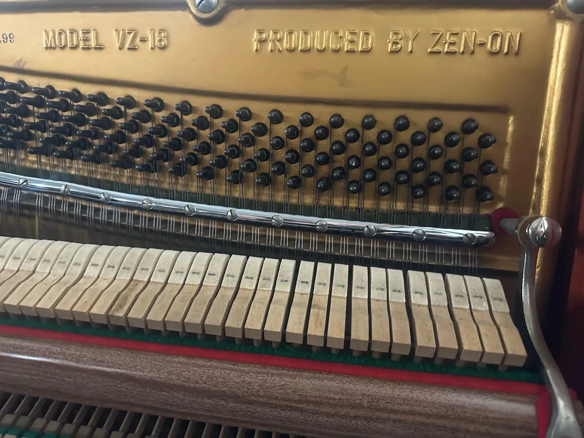 Victor Zen-On Upright Piano | Model VZ-18 | Black - Image 2