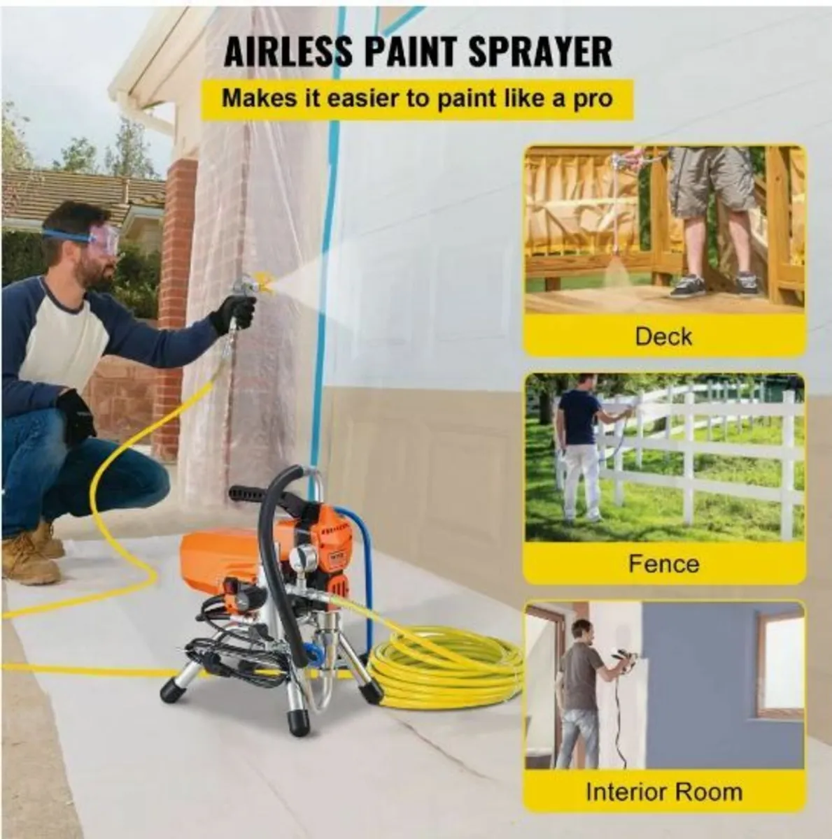 High Pressure Airless Sprayer Paint Spray 2200W - Image 2
