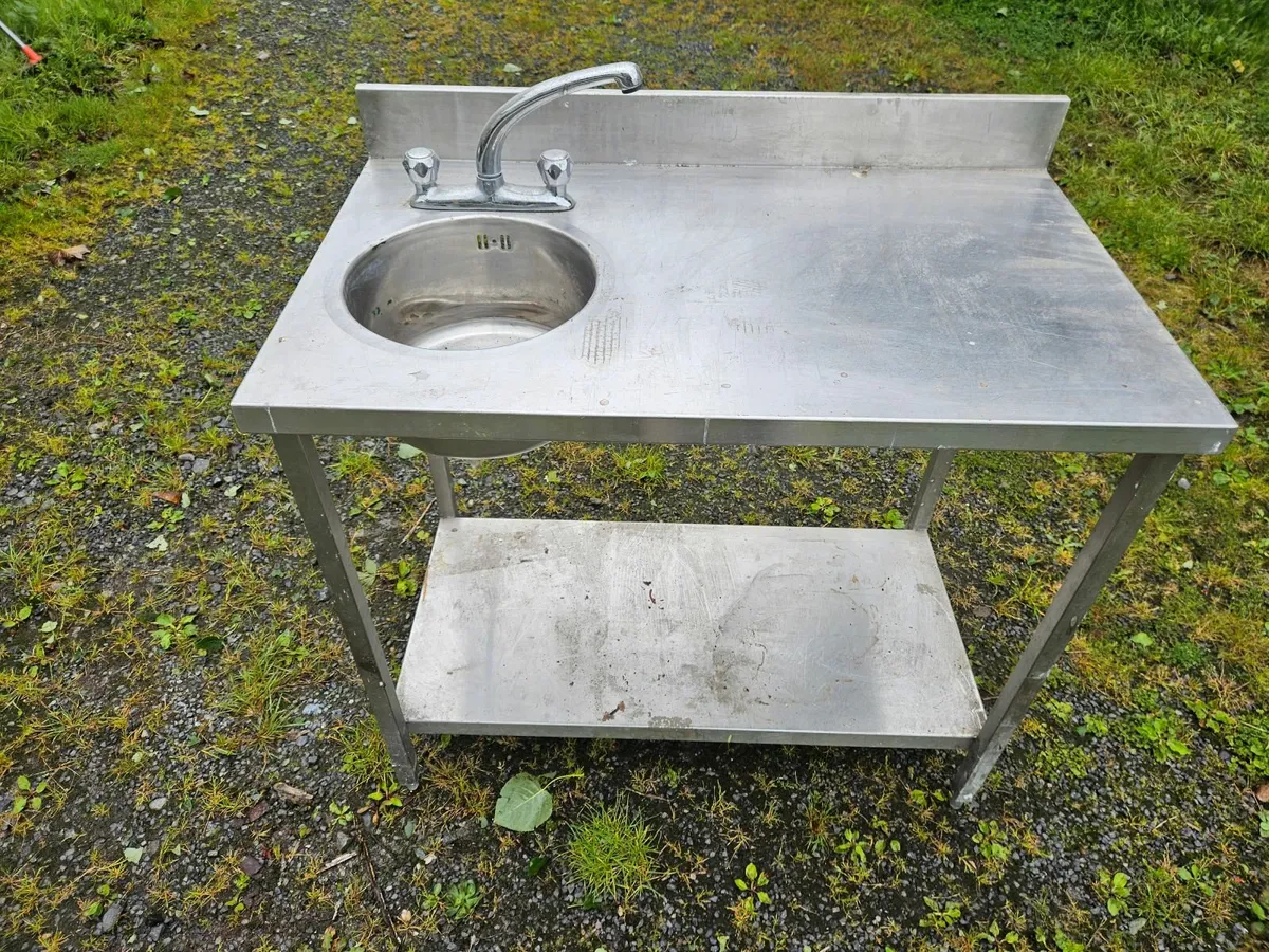 Stainless steel sink and bench - Image 2