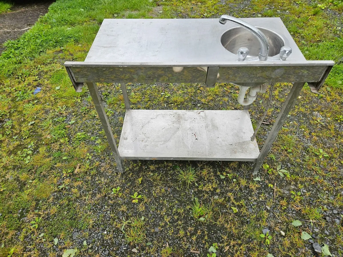 Stainless steel sink and bench - Image 3