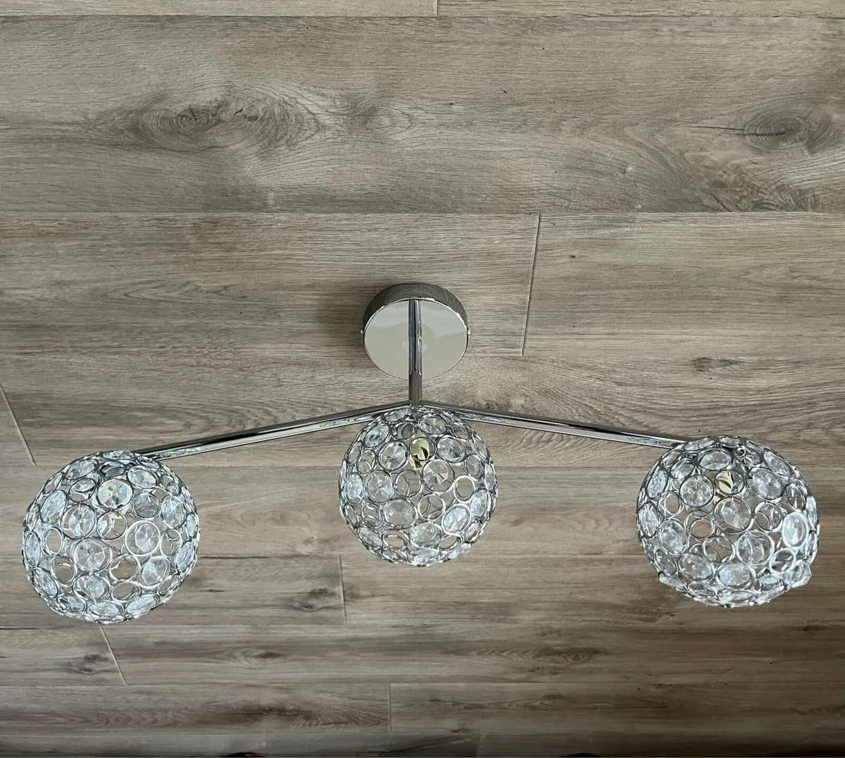 New-3 Light Chrome Ceiling Fitting + 2 Wall Lights - Image 4