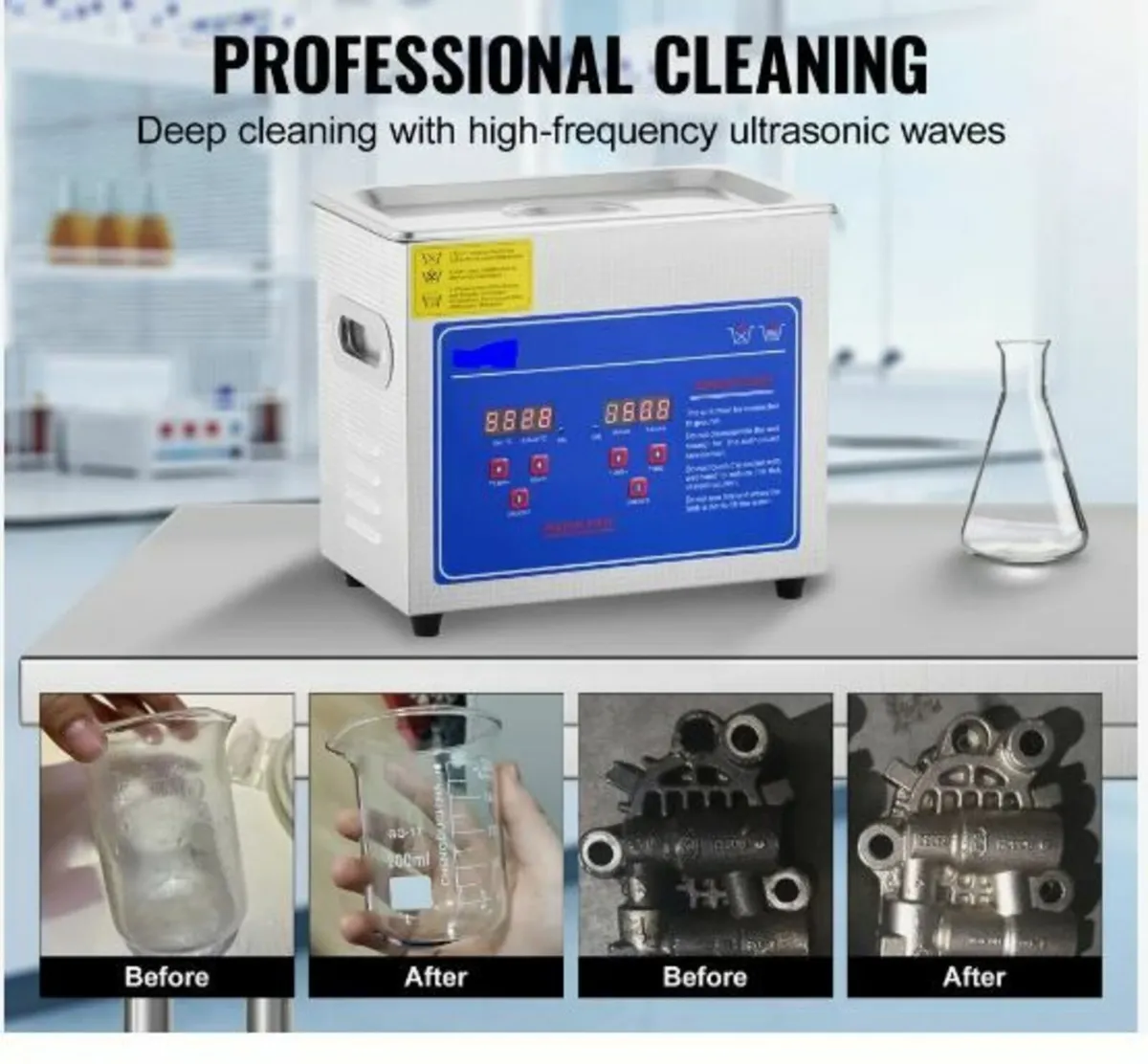 3L Ultrasonic Cleaner Machine Stainless Steel Ult - Image 3