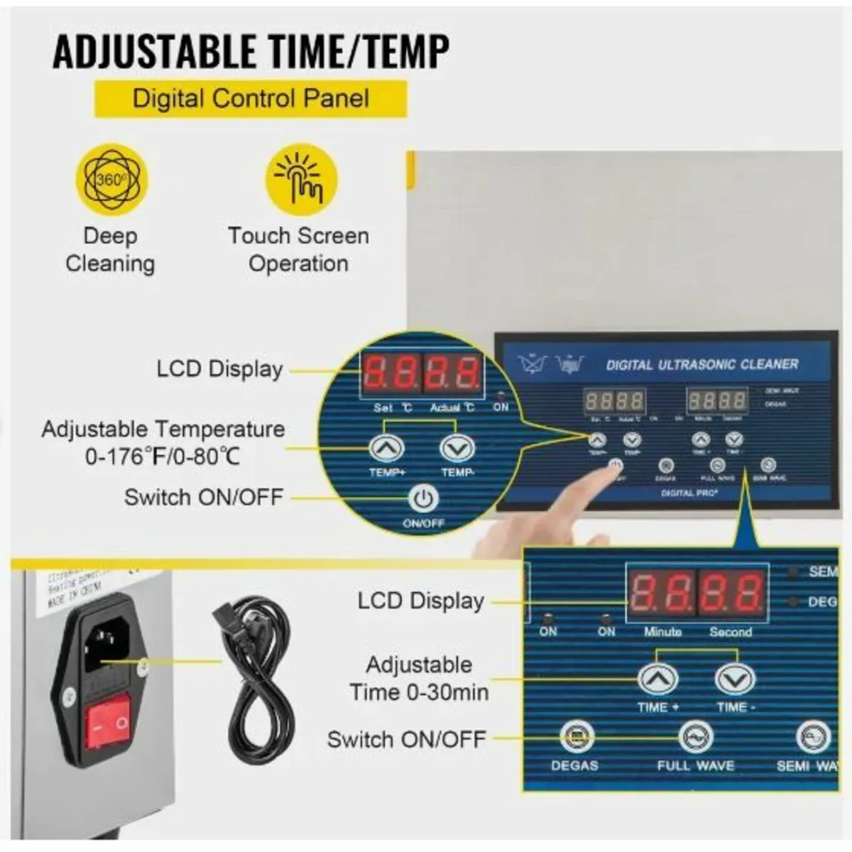 30L Ultrasonic Cleaner Dual Frequency Ultrasonic - Image 4