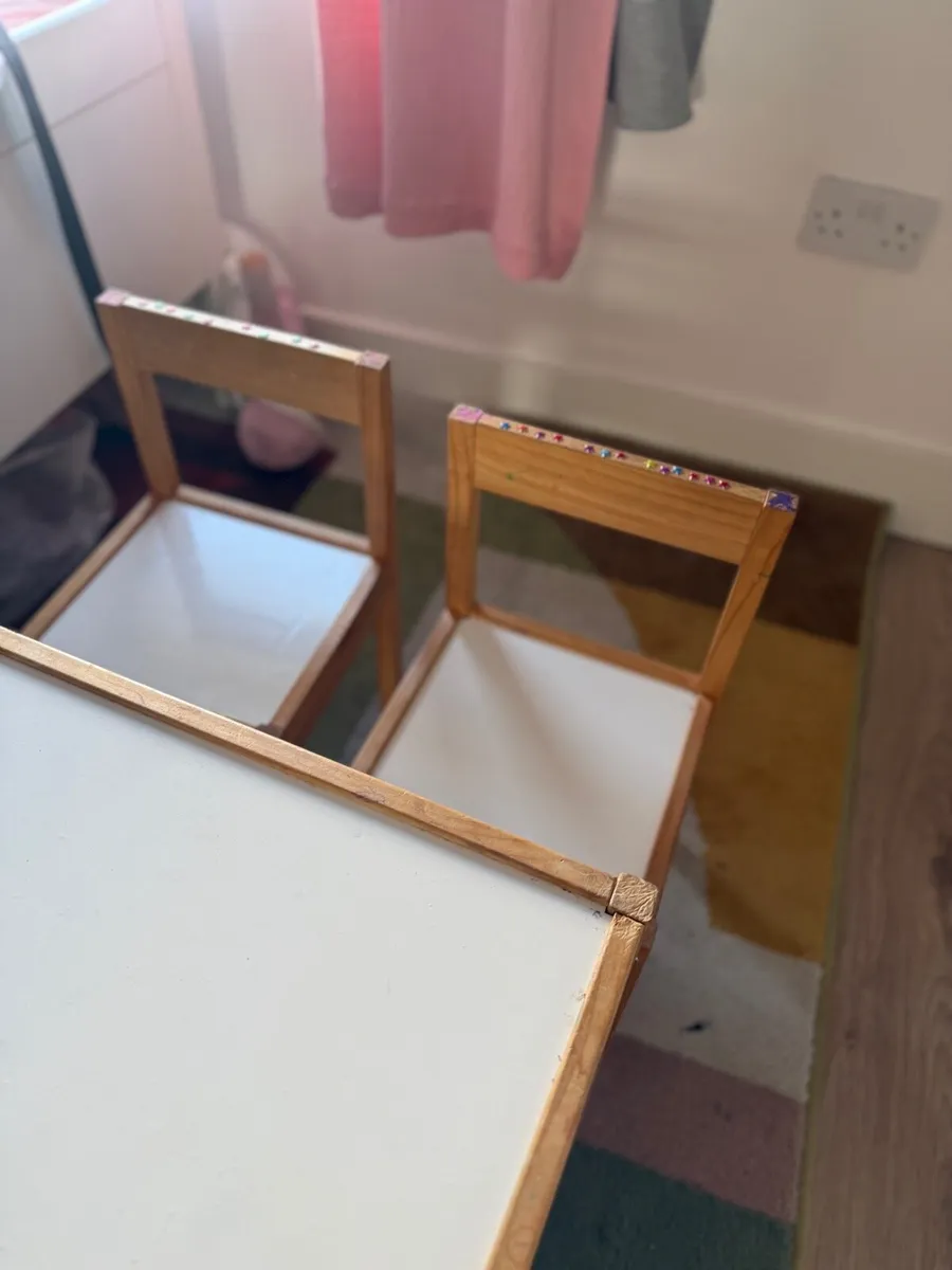 Ikea kids table and chairs - Image 2