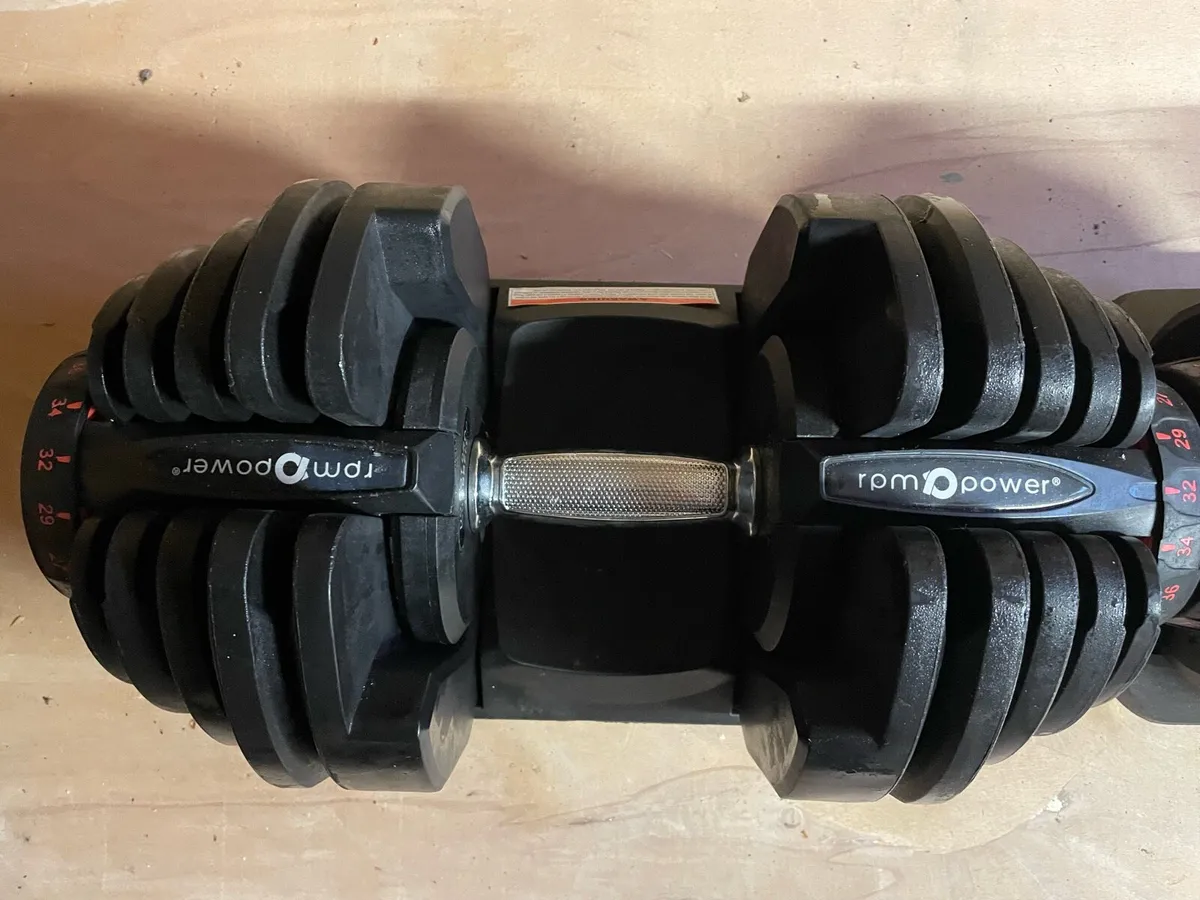 RPM Power Adjustable Dumbbells – 40 kg (Pair) - Image 2