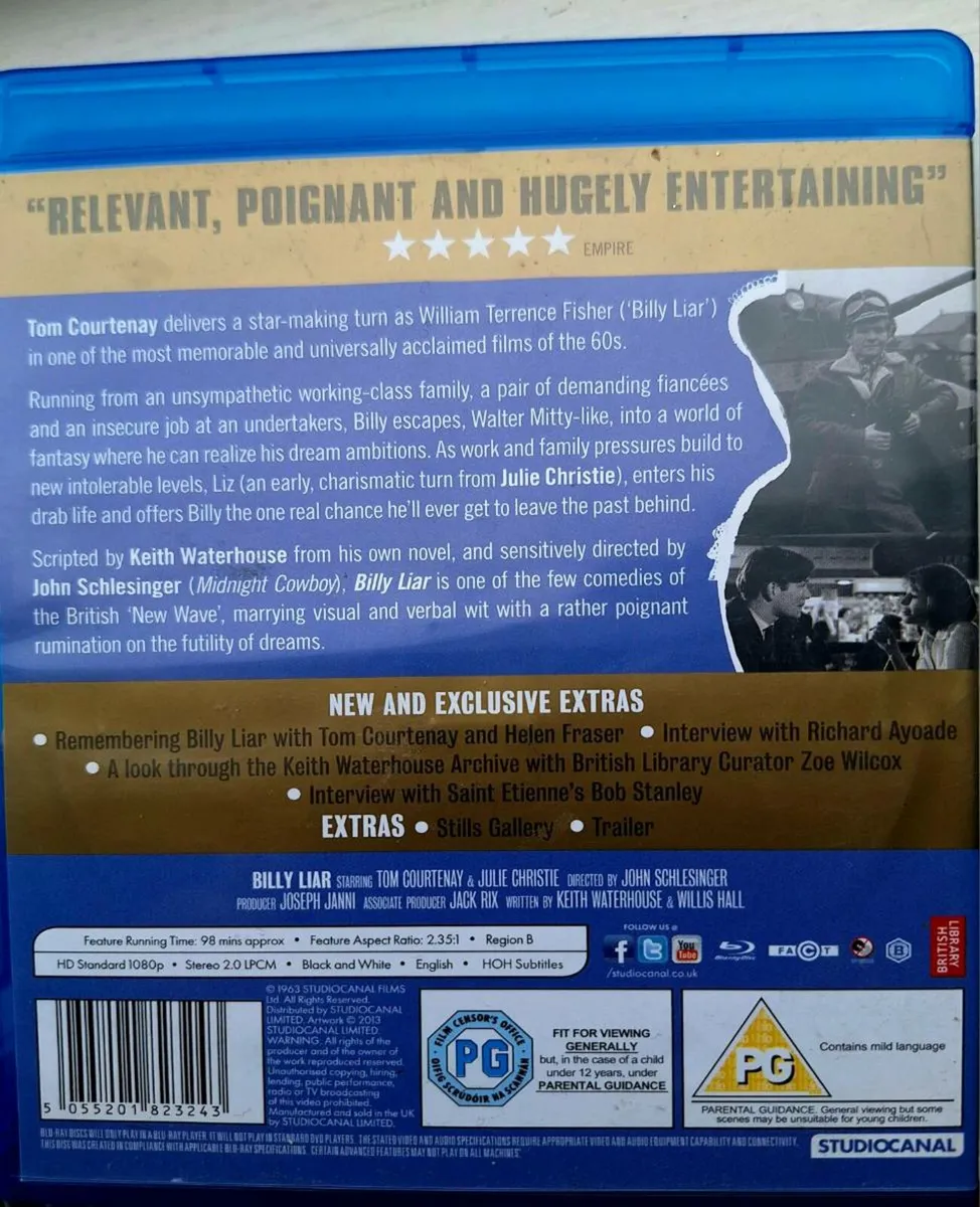 For Sale Billy liar DVD - Image 2