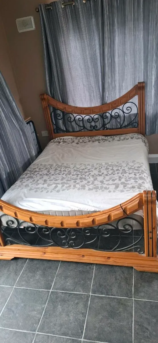 Double Bed with Mattress - Image 2
