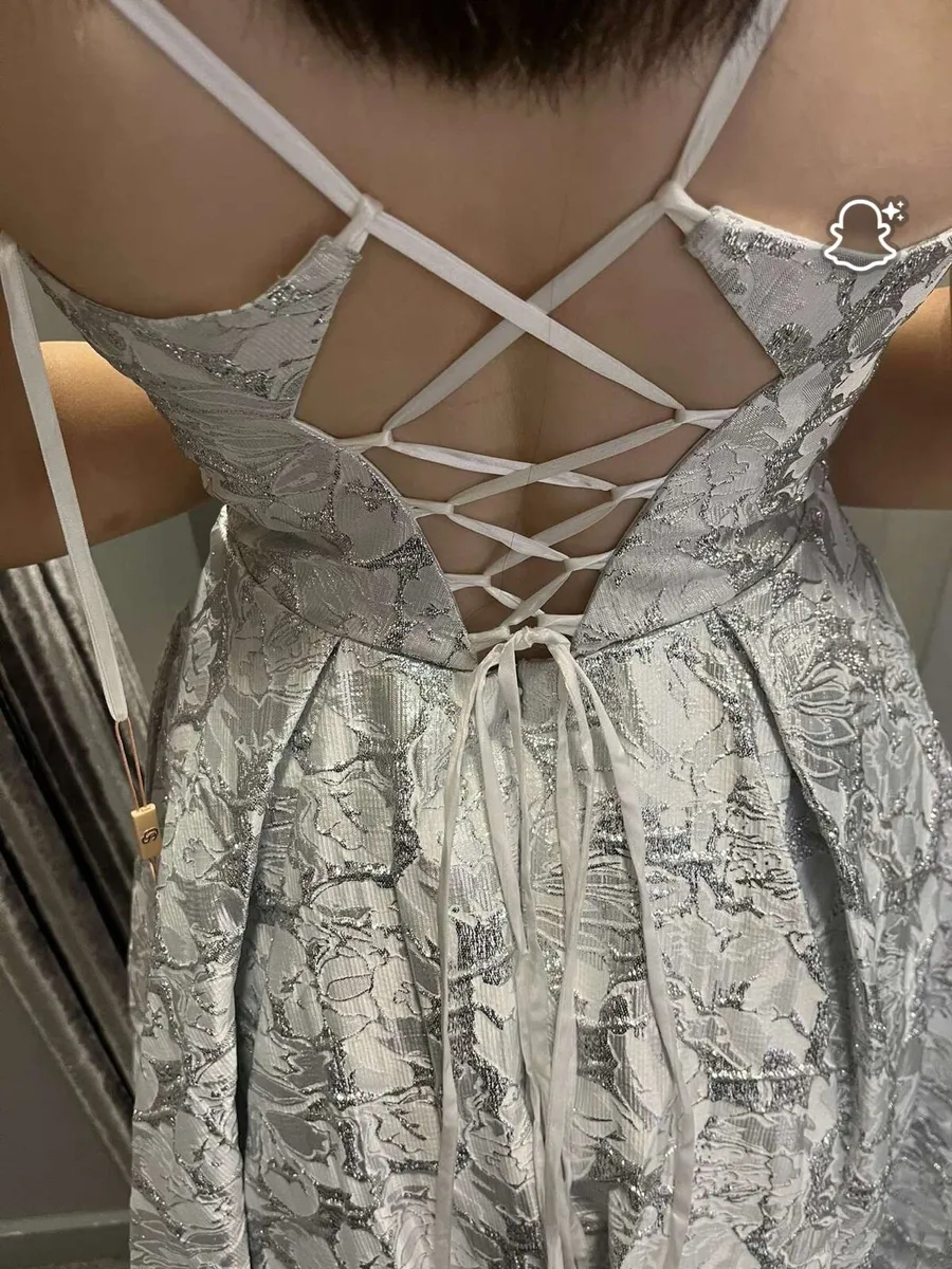 Silver Debs Dress - Image 3