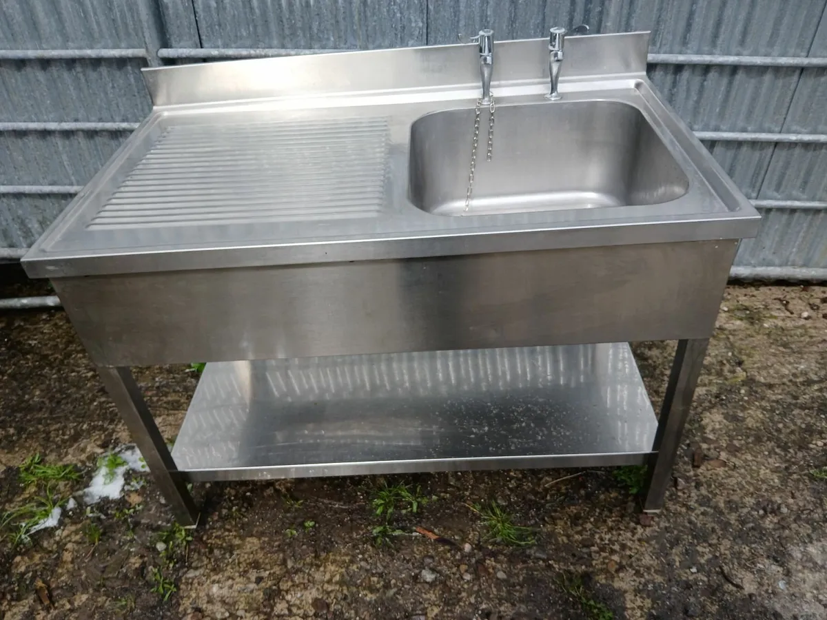 Stainless steel cabbinet sink unit complete - Image 4