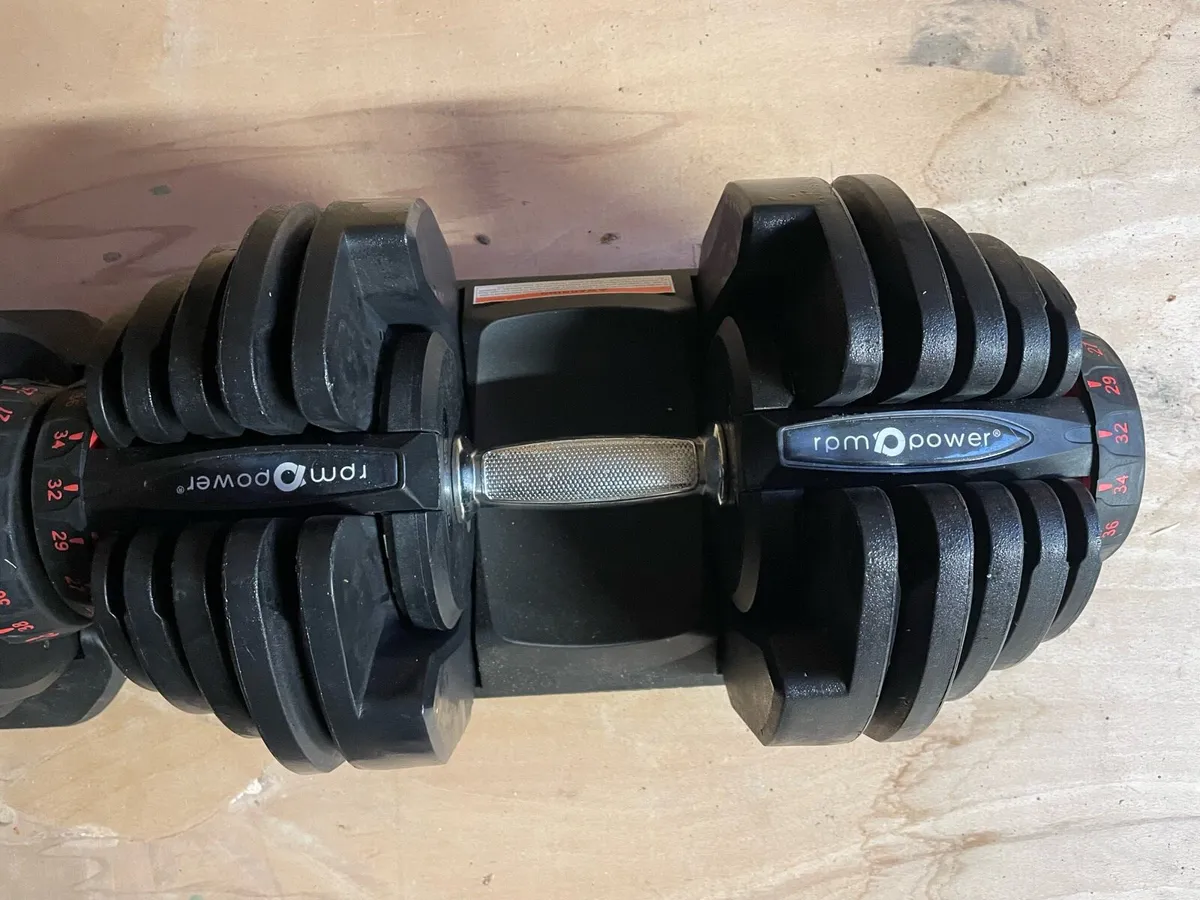 RPM Power Adjustable Dumbbells – 40 kg (Pair) - Image 3