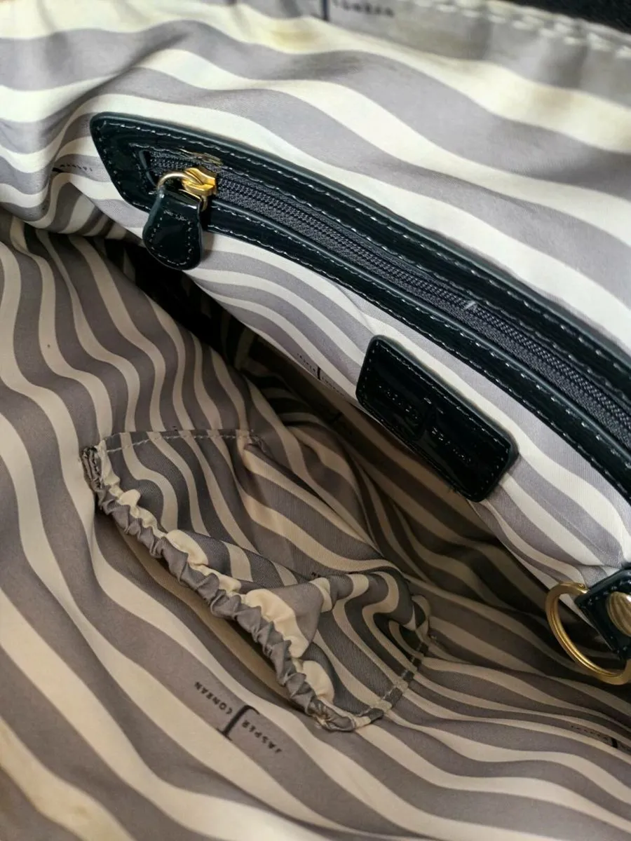 Navy tweed jasper Conran handbag - Image 2