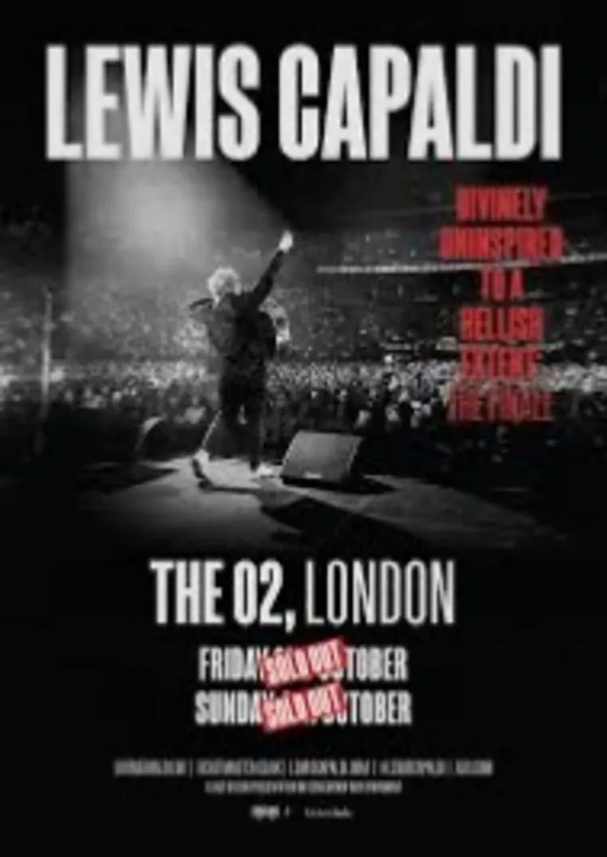 Lewis Capaldi Tickets  X2 O2 London