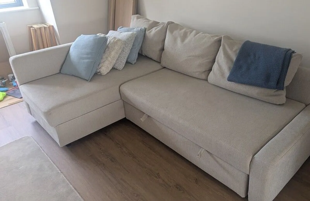 FRIHETEN  Corner sofa-bed with storage - Image 3