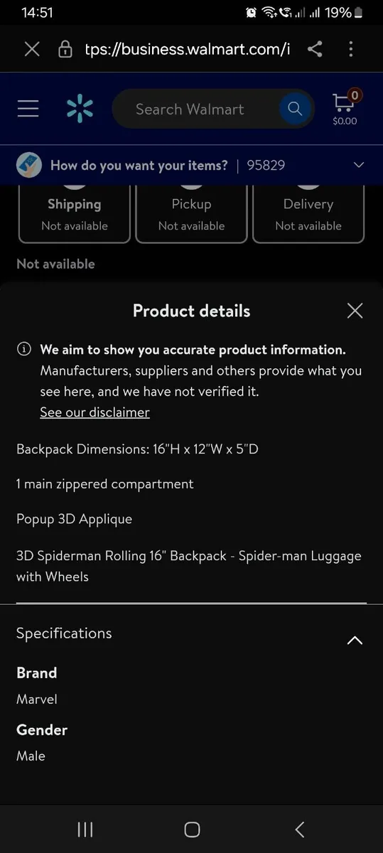 Spider-man - Brand new -Backpack Luggage - Image 2