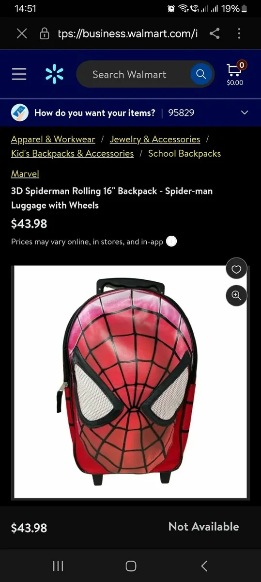 Spider-man - Brand new -Backpack Luggage - Image 1