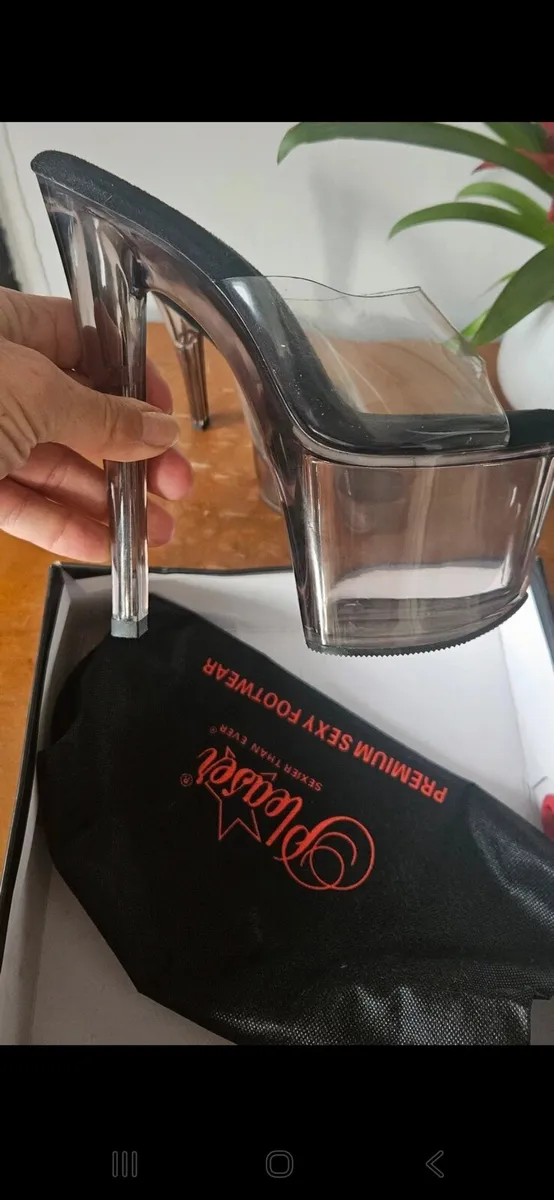 Pleaser Heels.Slip on,  6.5 inch heel - Image 2
