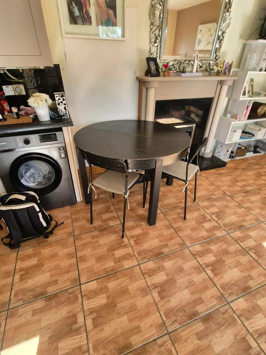 Ikea extendable dining table and chairs - Image 3