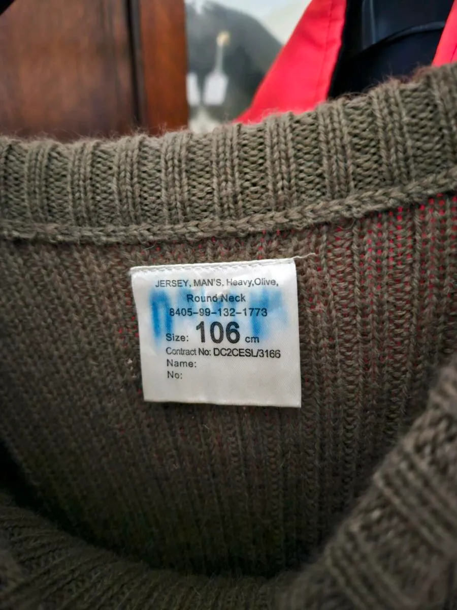 Irish Army Military Defence Forces Jumper - Image 3