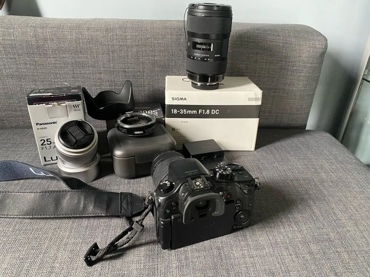Panasonic GH4 with Sigma 18-35 & metabones speed booster, plus lenses - Image 1
