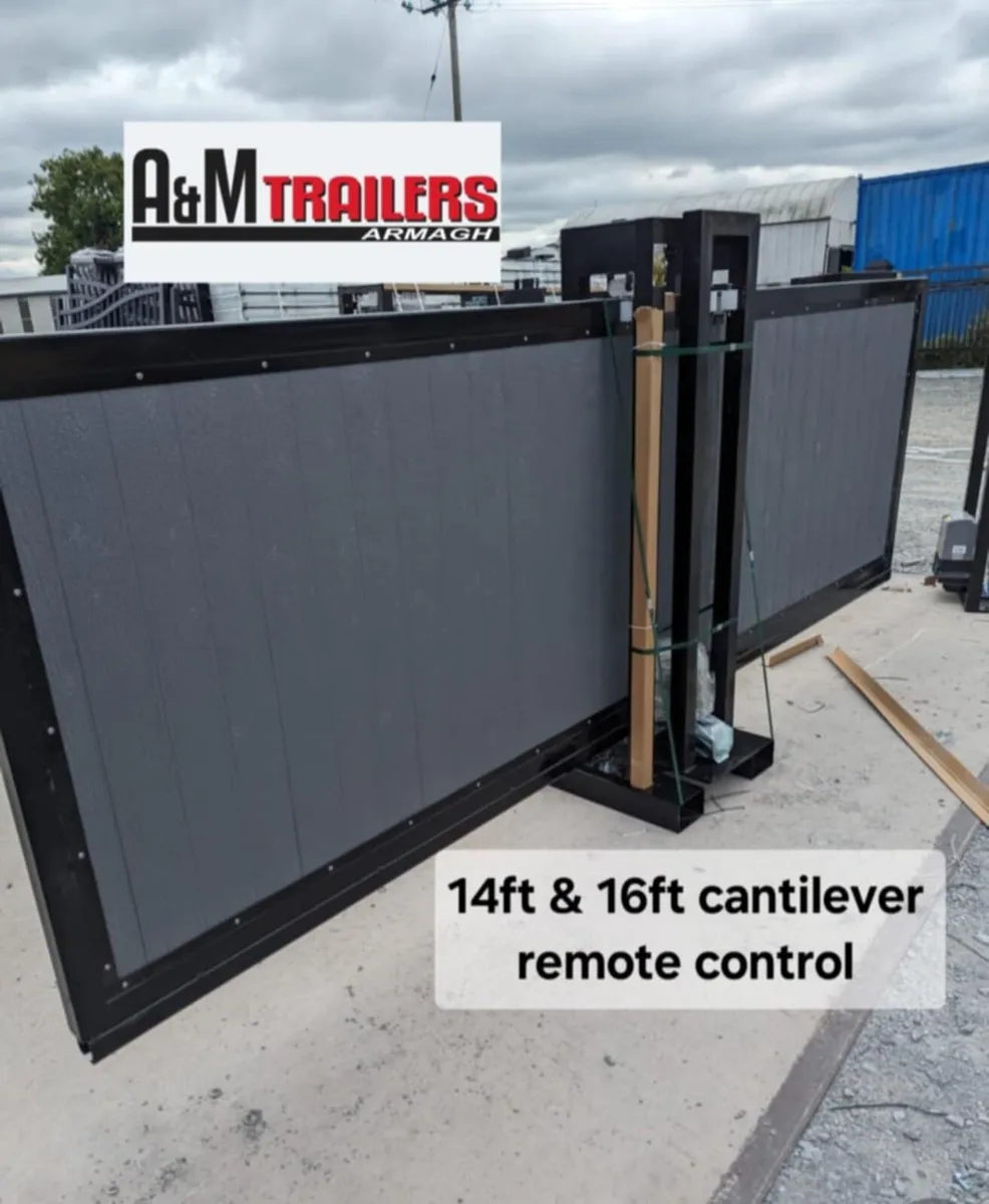 Electric remote cantilever gates - Image 1