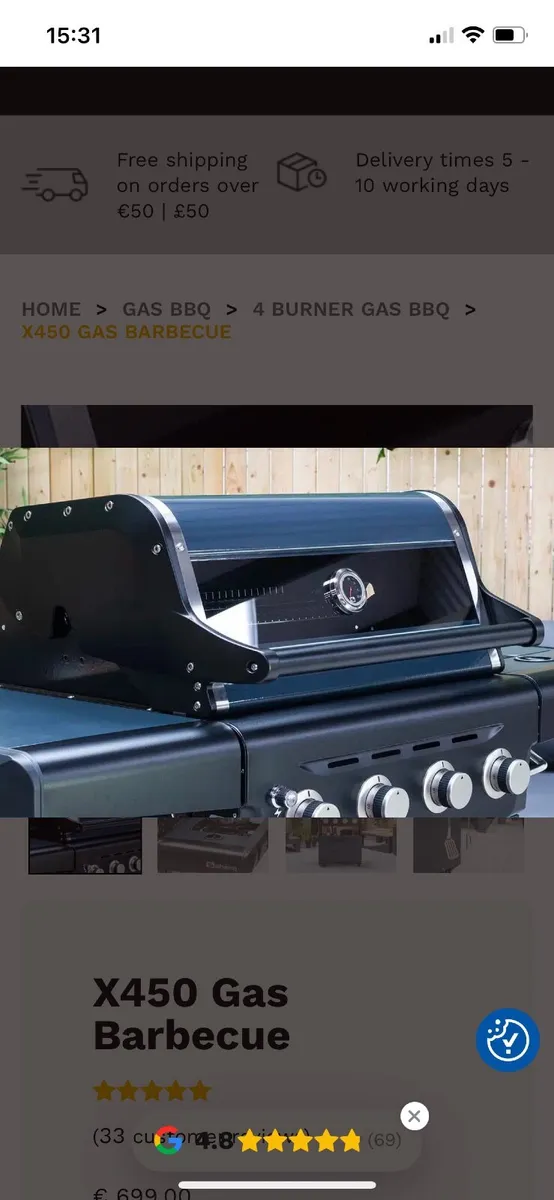 Sahara X450 Gas BBQ Brand New - Image 1