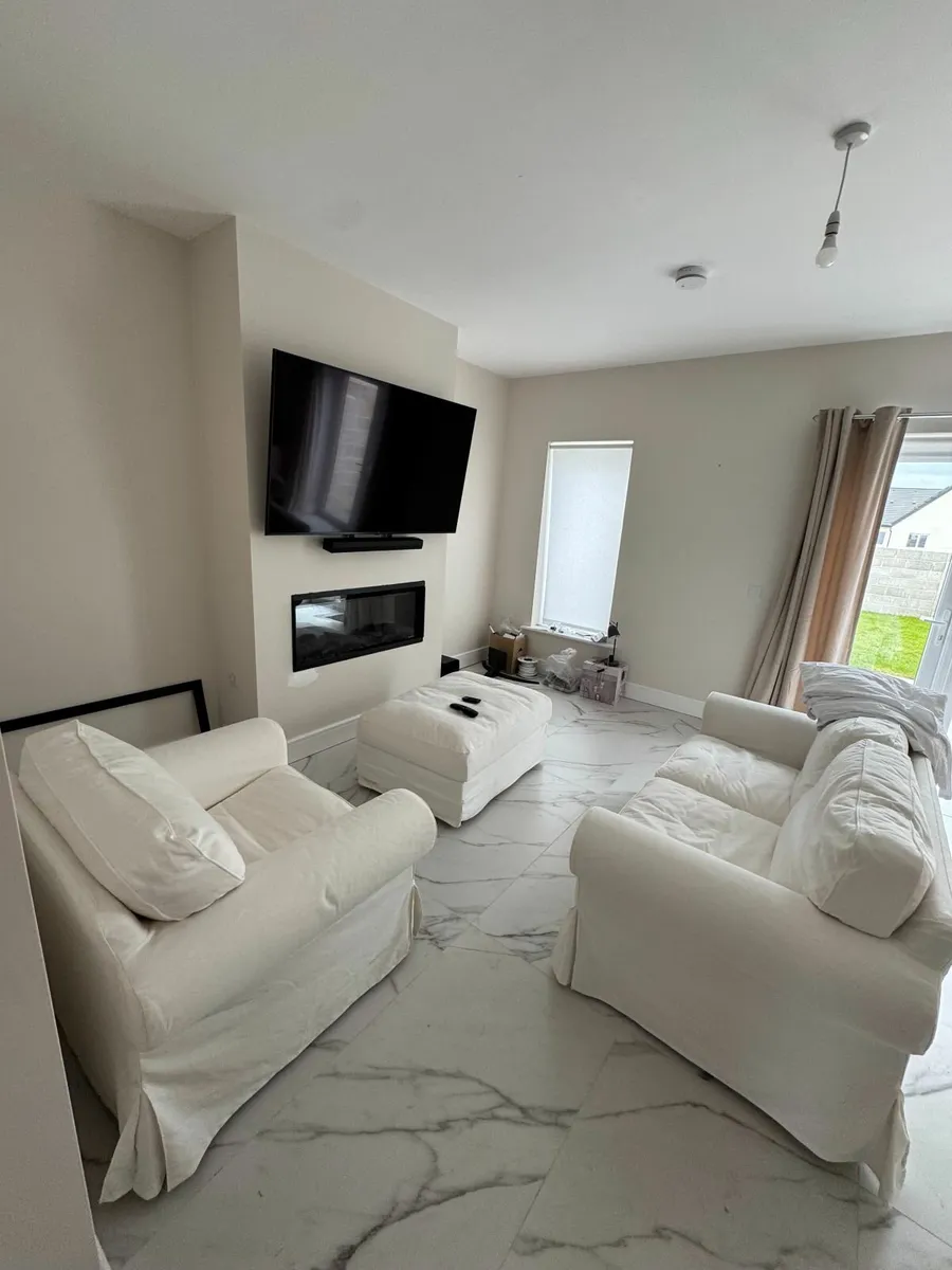 3 Piece Sofa Set | Couch | Armchair | Footstool - Image 2