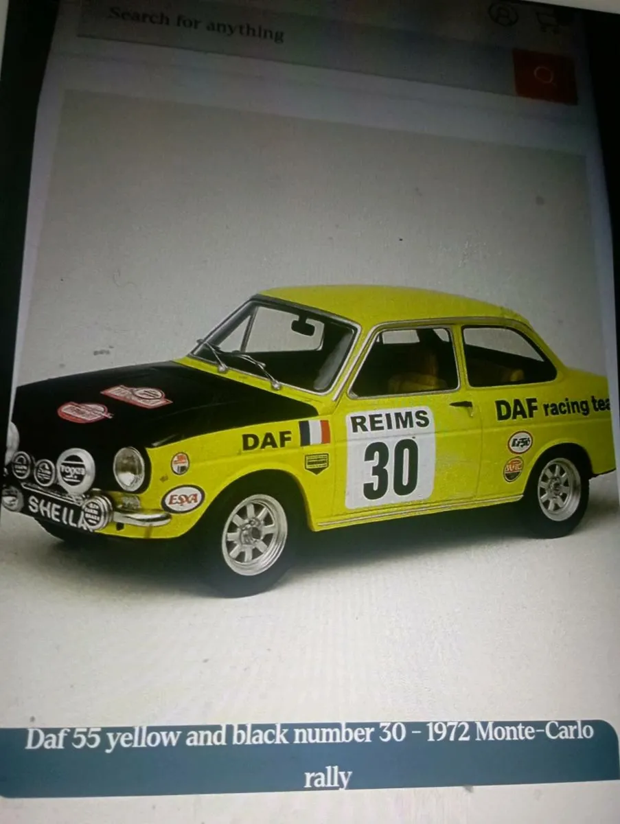 DAF 55 1972 MONTE - CARLO RALLY CAR - Image 2