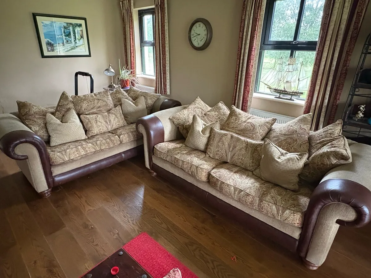 Stylish 2-Seater Sofa + Cushions – Great Condition - Image 2