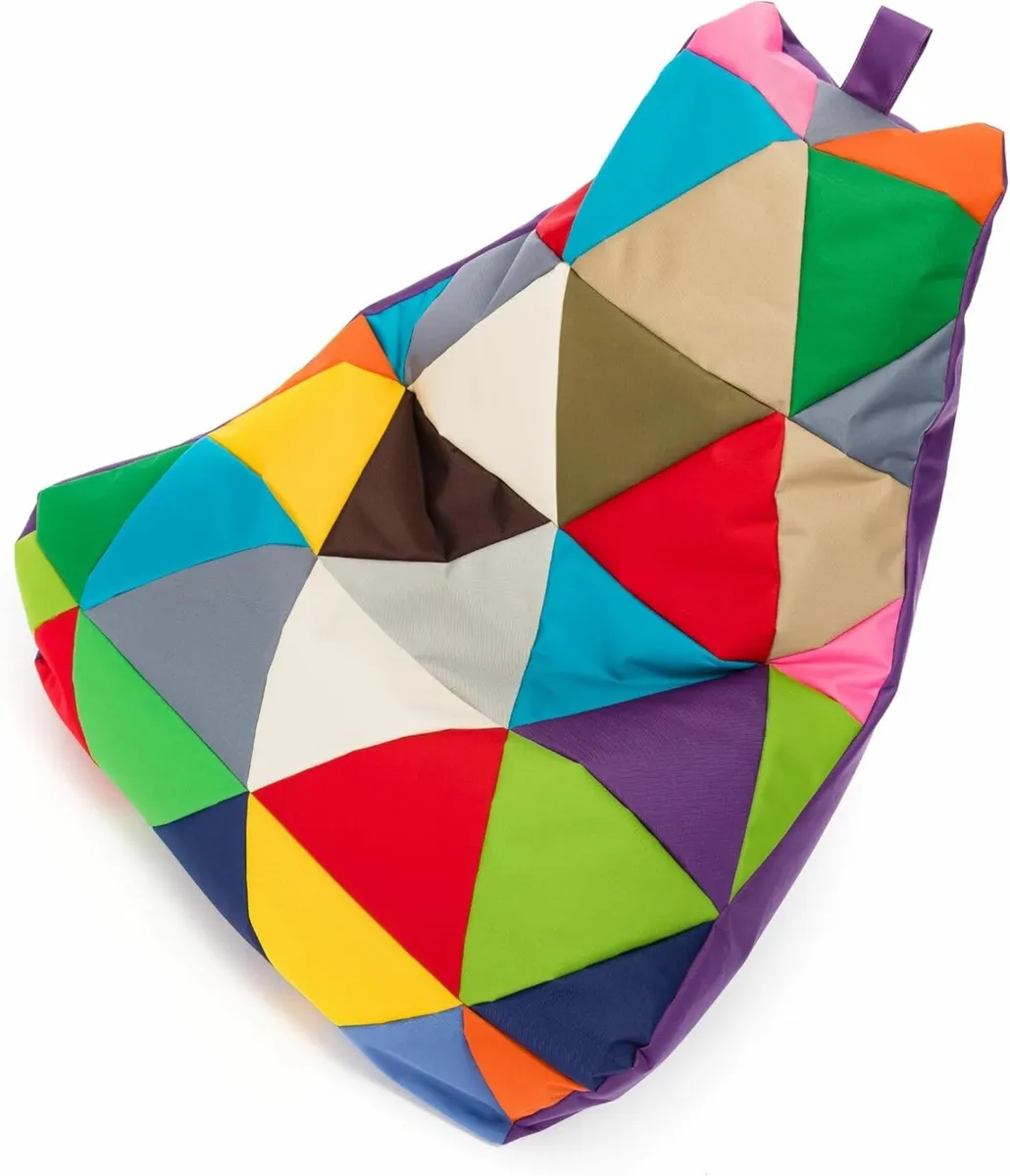 Patchwork Bean Bag Chair - Image 4