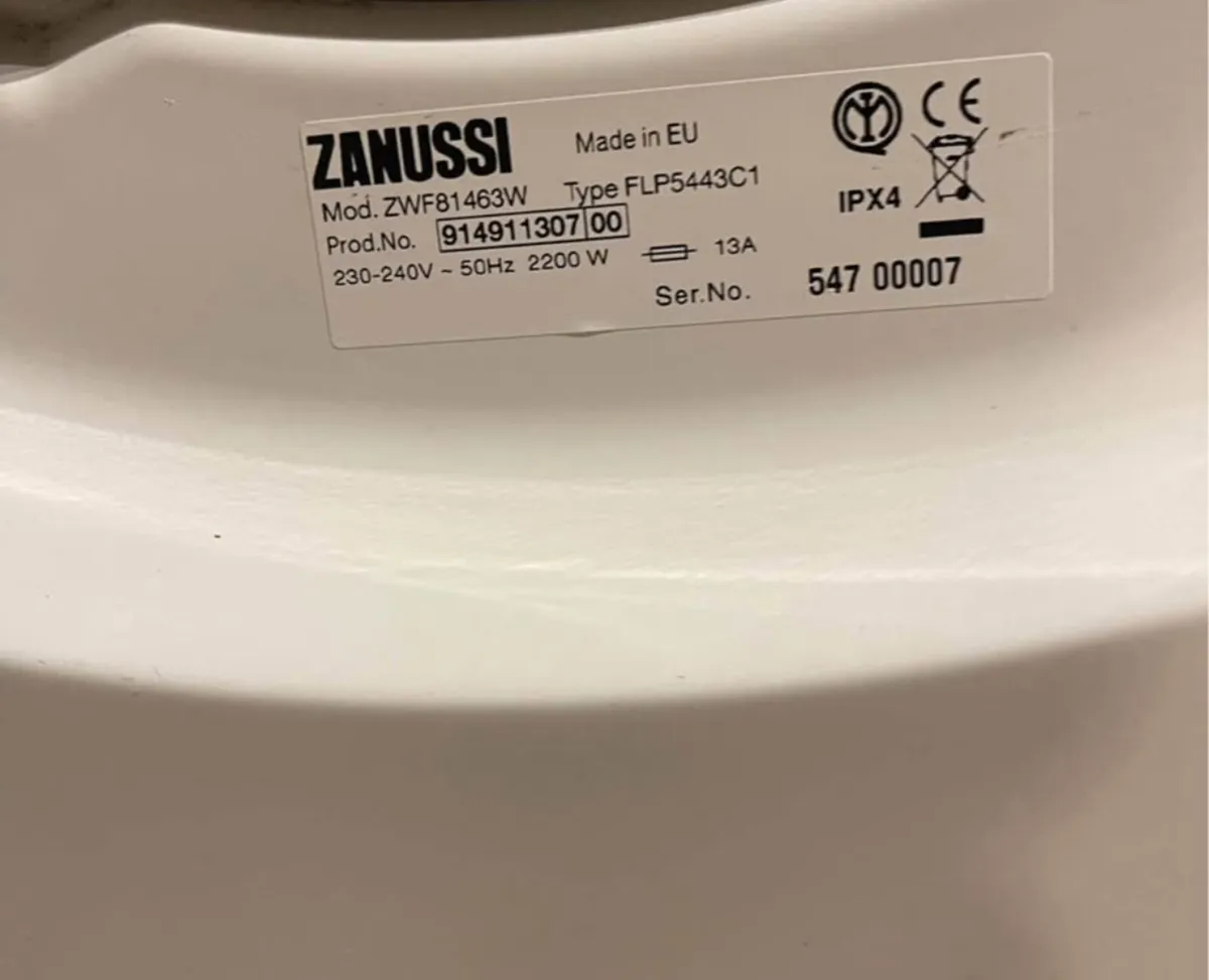 Zanussi 8Kg Perfect Washing Machine - Image 4