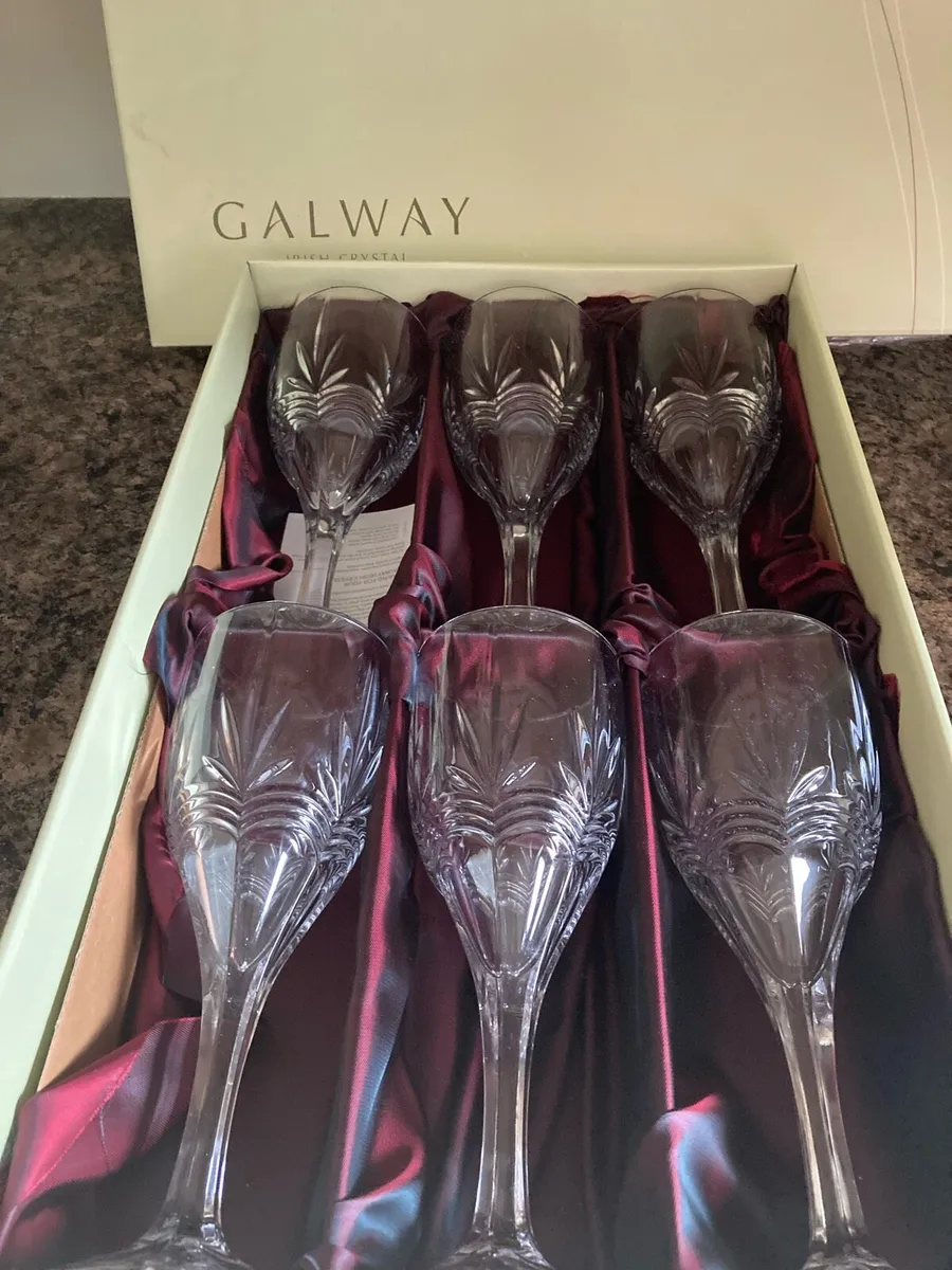 Galway crystal wine glasses