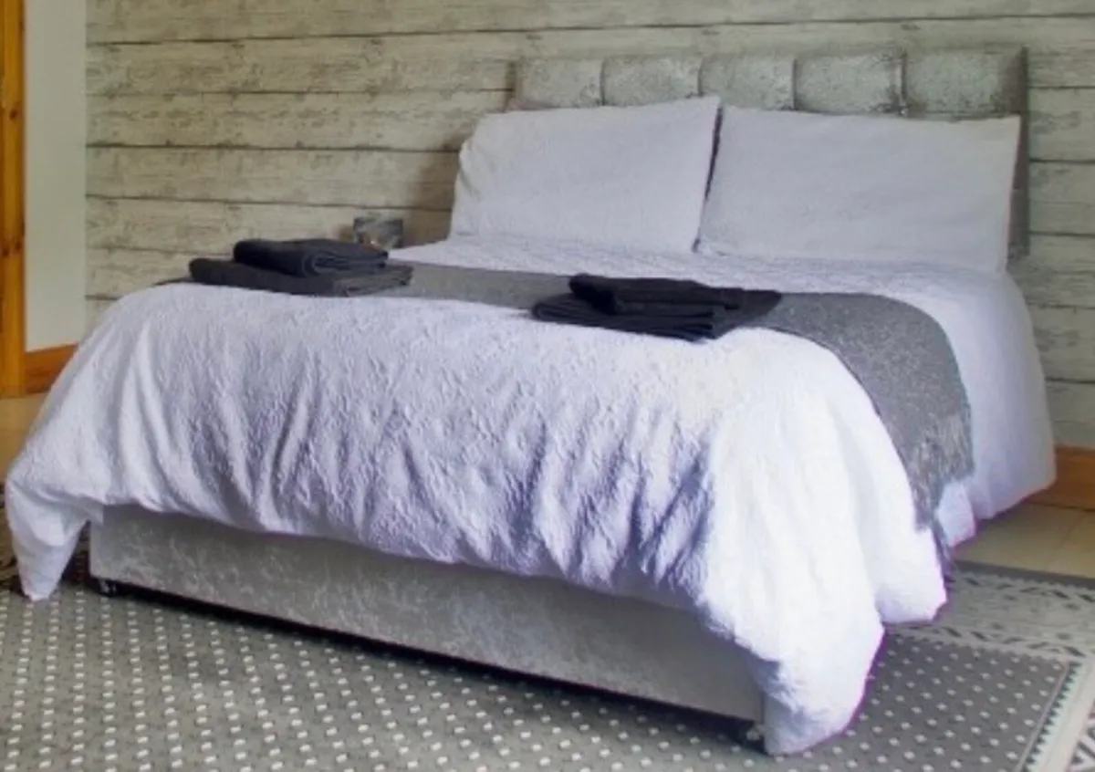 Double Divan Bed with Headboard - Image 1