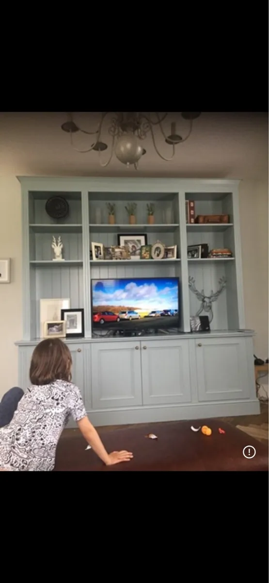 Bespoke tv unit with storage and bookcase - Image 2