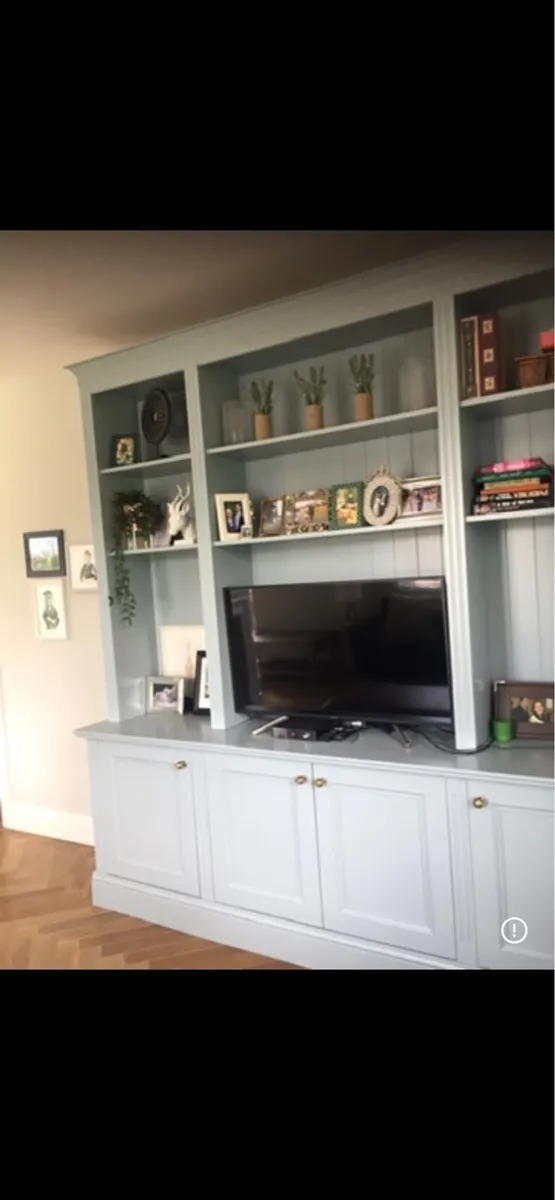 Bespoke tv unit with storage and bookcase - Image 3