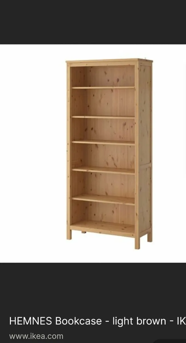 Hemnes IKEA Bookcase bookshelf wood - Image 1