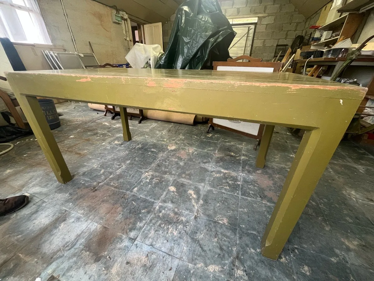 Painted wooden table - Image 1