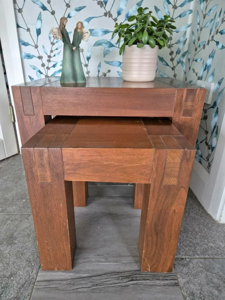 Walnut TV Table, Sideboard & Nest of Tables - Image 2