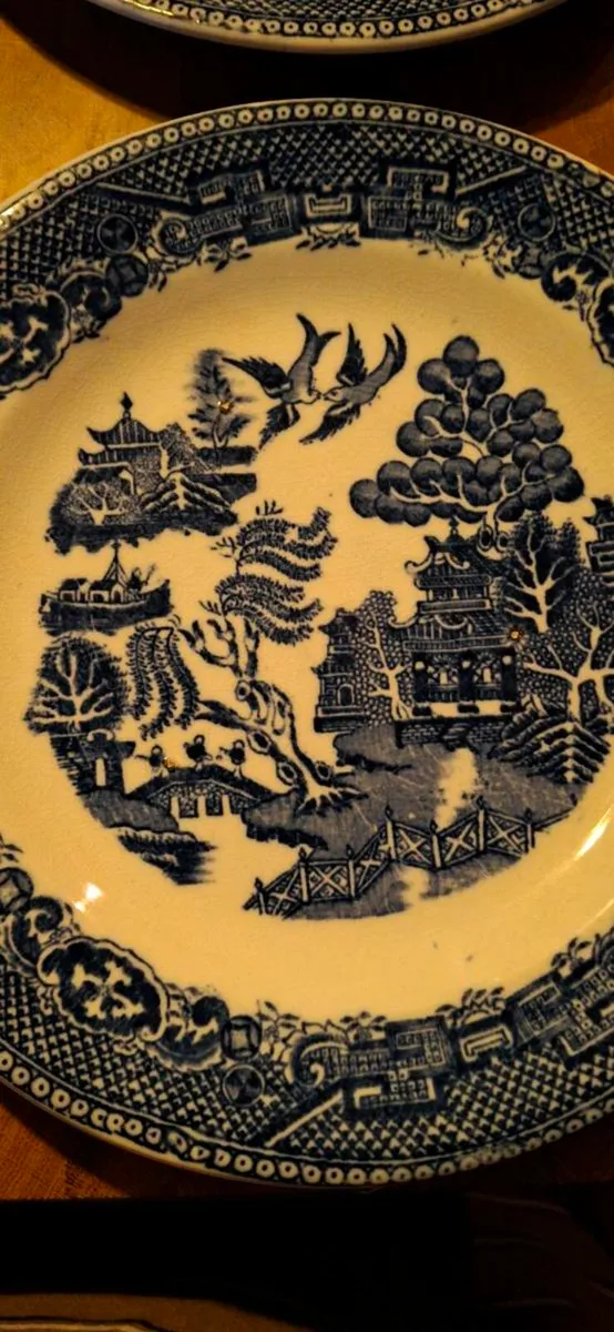 Antique Willow Pattern Plates - Image 2