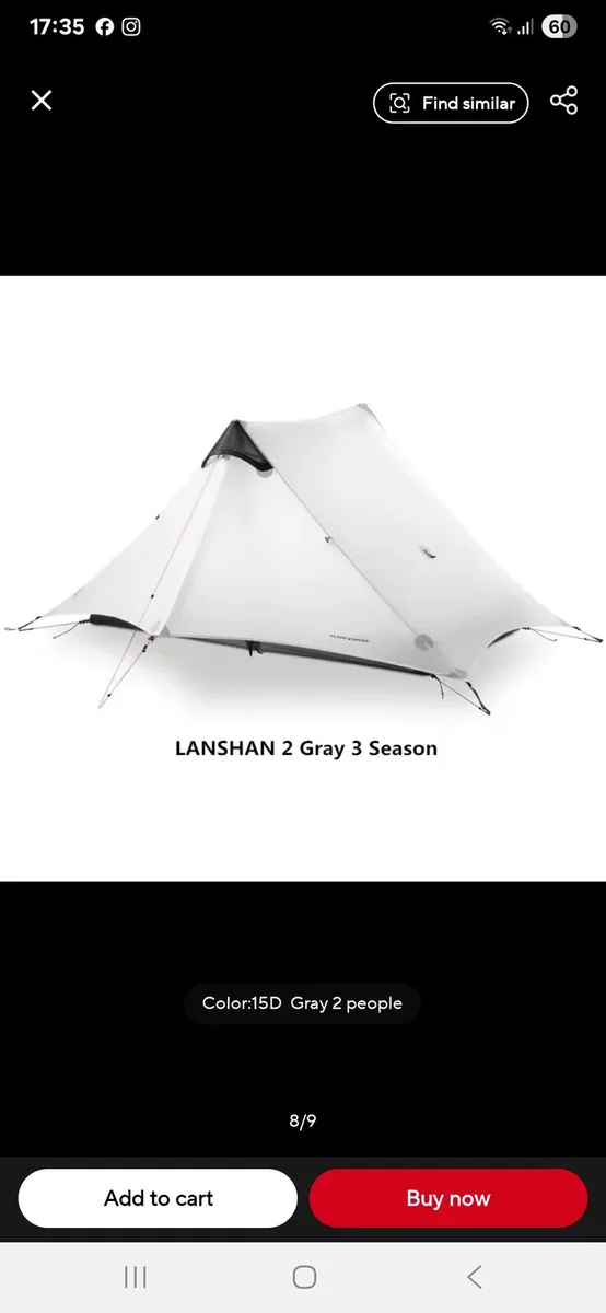 Lanshan 2 lightweight tent - Image 1