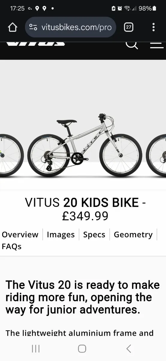 Kids 20 bike - Image 2