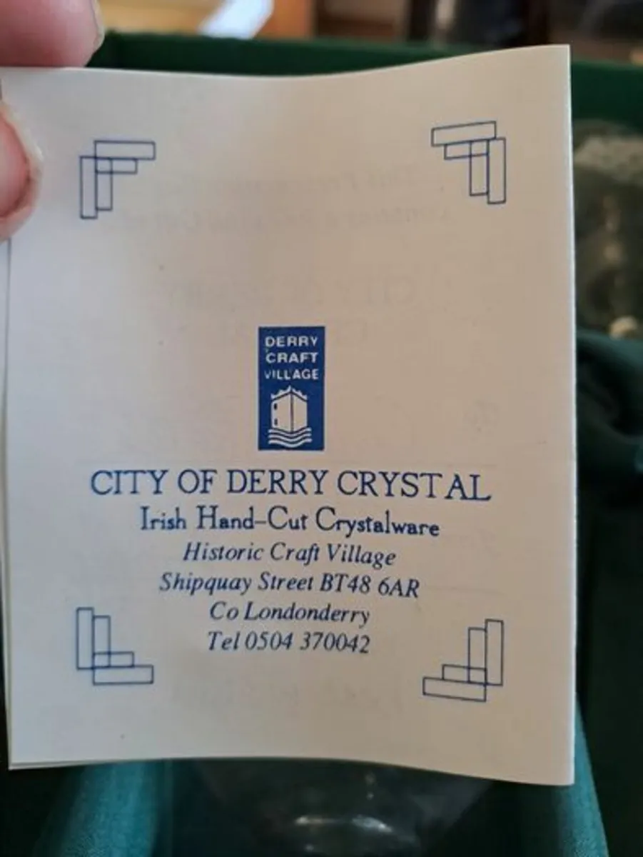 Derry crystal wine glasses - Image 2