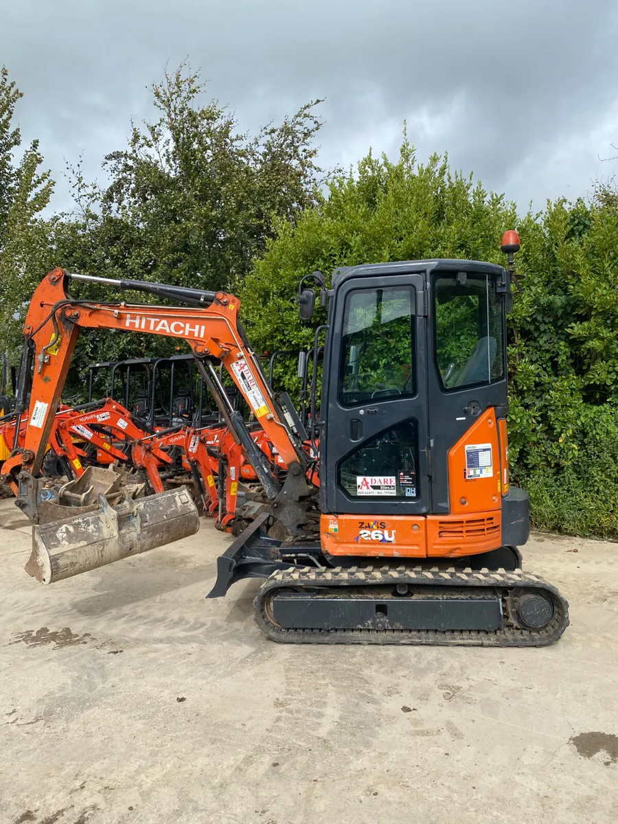 Hitachi Zaxis 26U Mini Excavator For Sale - Image 2