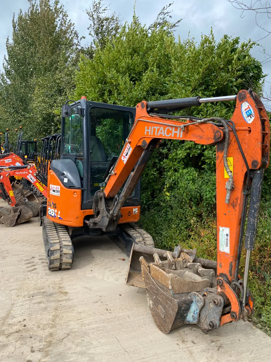 Hitachi Zaxis 26U Mini Excavator For Sale - Image 3