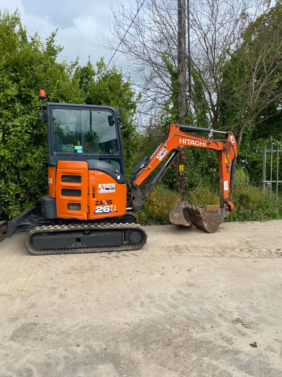 Hitachi Zaxis 26U Mini Excavator For Sale - Image 4