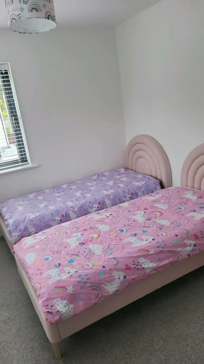 Kids rainbow bed x2 - Image 4