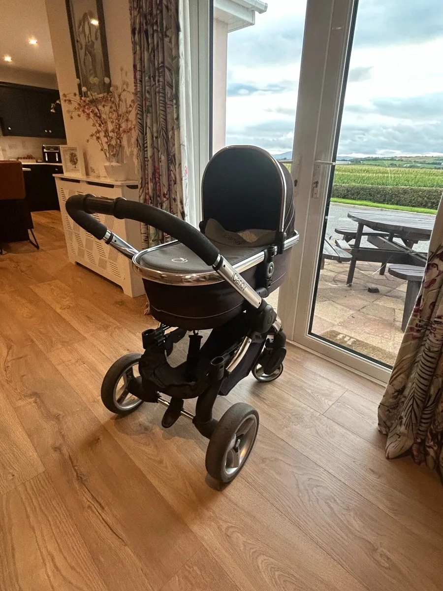 I caddy peach pram and pushchair (single & double) - Image 2