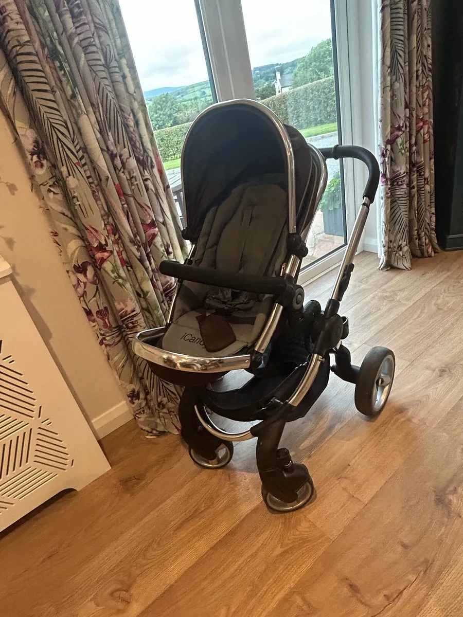 I caddy peach pram and pushchair (single & double) - Image 4