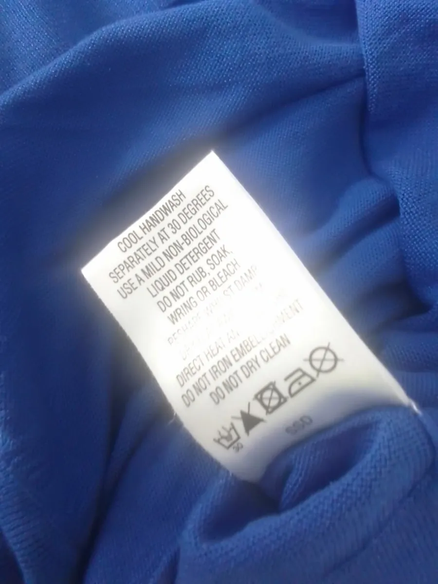 LK BENNETT SILK ROYAL BLUE EMBELLISHED CARDIGAN 14 - Image 4
