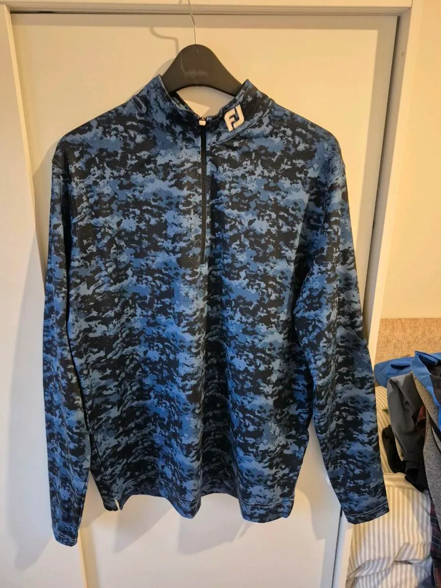 FootJoy Cloud Camo 1/2 Zip Golf Pullover